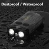 Mini Flashlight Portable Rechargeable Buzzer Alarm Keychain Light for Camping