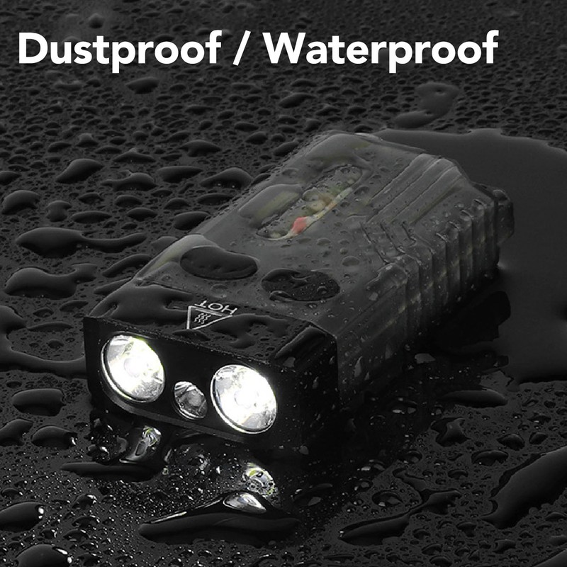 Mini Flashlight Portable Rechargeable Buzzer Alarm Keychain Light for Camping