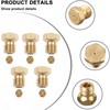 Exsbtay Pack of 10 Brass Gas Jet Nozzles, Burner Nozzles,