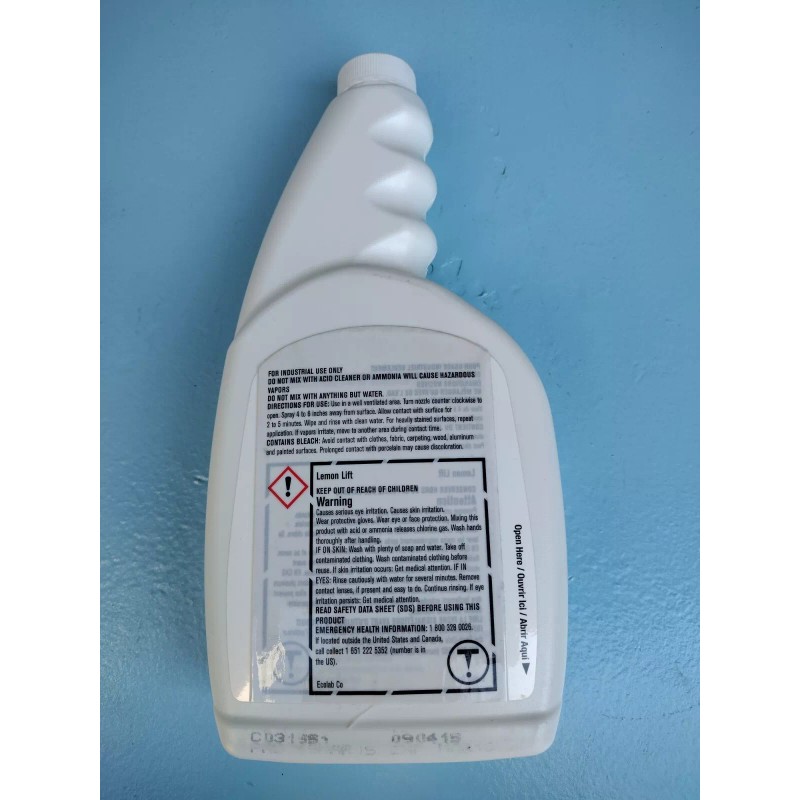 Ecolab Lemon Lift Heavy Duty Kitchen Bathroom Cleaner 20 Oz