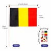 10pcs Small Belgium Flags on Sticks & 2pcs Tattoos, Mini