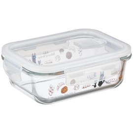 Skater GBST7-A Heat-resistant Glass Storage Container, Kiki's Delivery Service, 22.0 fl oz (650 ml), M with Lid Valve, 4-Point Lock