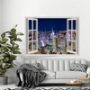 ND Night View Tapestry Scenic Landscape Skyscraper Large Size Room