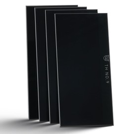 Qimoo 4 Pack Shade 9 Welding Lens, 2" x 4.25" Welding Helmet Replacement Welding Lens 3mm Thickness Welding Shade 9 Lens for 35A-75A Arc Work