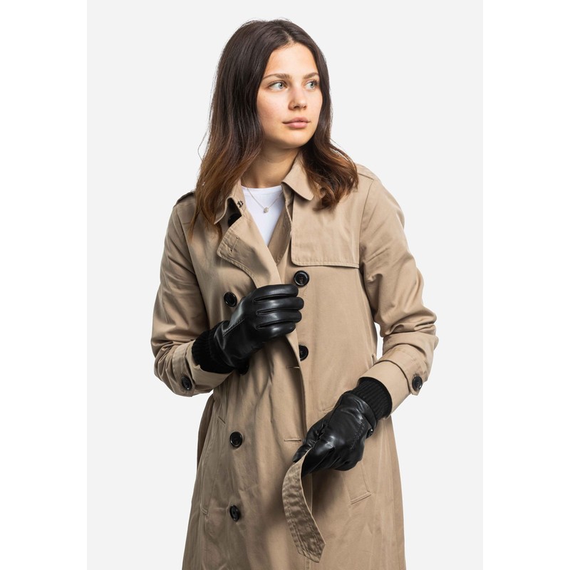 Women's Leather Gloves Made of Lambskin Nappa Lined with Merino
