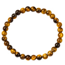 Amazing Gemstone Tiger Eye Bracelet for Women Men's Gifts - Tiger Eye Protection Healing Crystal Bracelet - 6mm Gemstone Beaded Stretchable Bracelet