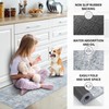 MELAJIA Kitchen Rugs Sets of 3 Non Slip Washable Kitchen