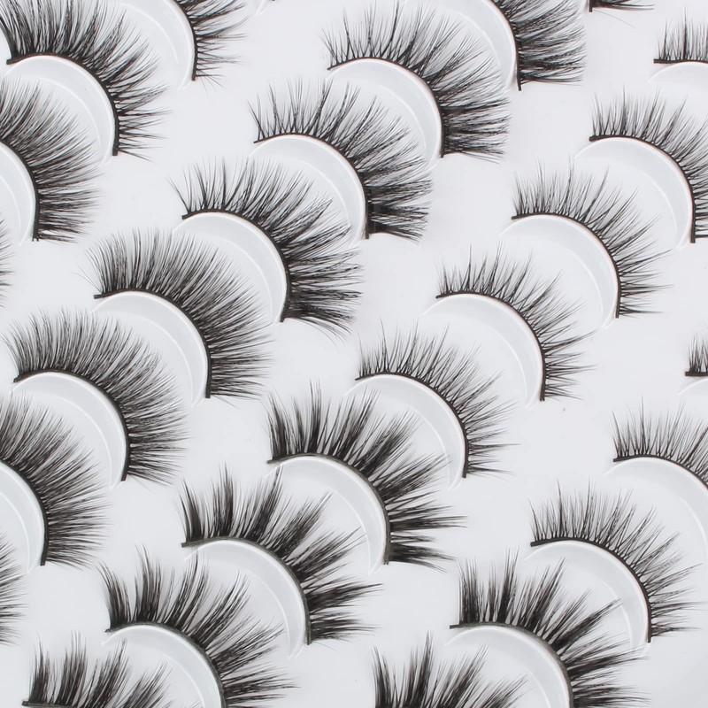 Oreola 3D False Eyelashes Natural Look Artificial Eyelashes, Lightweight, Reusable,