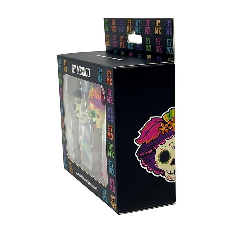 By Mexico Dúo De Llaveros 3D, Catrina Felisa/Catrín Florencio