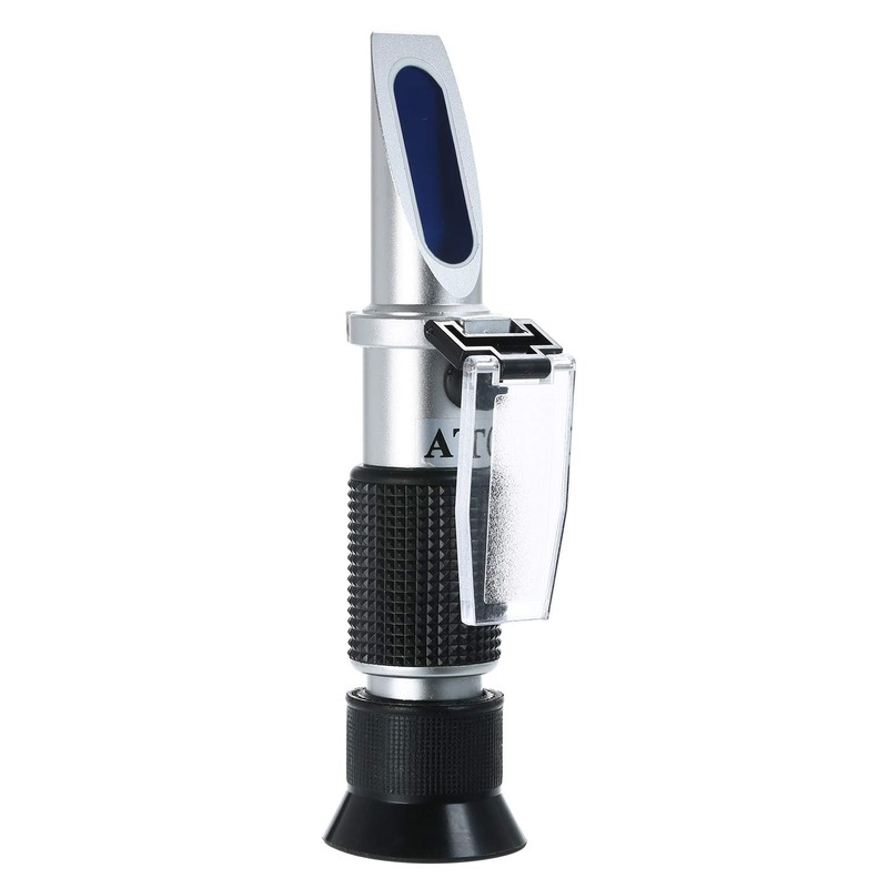 Domary Salinity Refractometer Handheld Seawater Hydrometers Optical Salinity Tester Portable