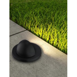 LEONLITE Low Voltage In-ground Well Lights, Aluminum Landscape Lighting, LED Well Lights Inground for Garden, CRI90, IP67 Waterproof, 12-24V AC/DC, 3000K Warm White, Pack of 6