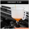 HORUSDY No-Spill Coolant Funnel Kit, Spill Proof Funnel Bleeder with