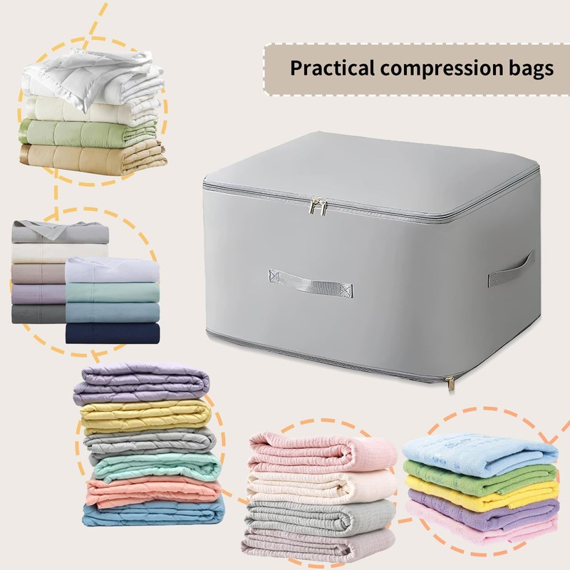 Ultra Space Saving Self Compression Organizer,Compression Bags,Duvet Storage Bags with