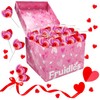 Fruidles Pink Swirl Lollipop Heart Design, Party Bag Fillers, Individually