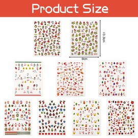 9 Sheets of Christmas Nails, Nail Tattoos, Christmas Nail Stickers, Decoration Nail Design Accessories