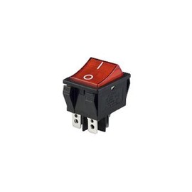 E-SWITCH R5BBLKREDFF1 R5 Series 20 A DPST On-Off Quick Connect Panel Mount Rocker Switch - 5 item(s)