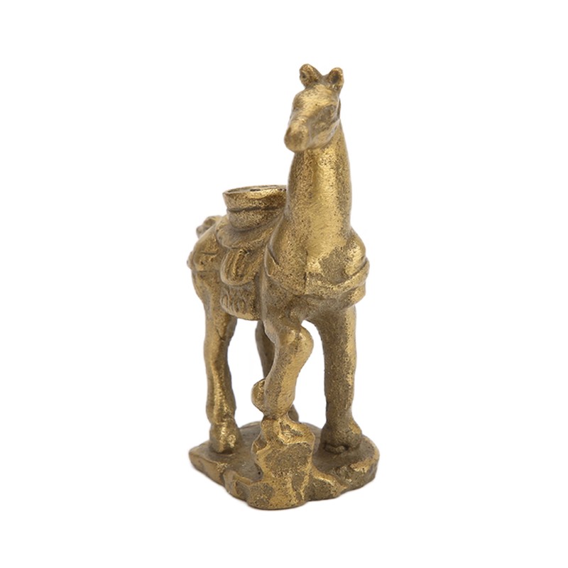 Copper Horse Ornaments Exquisite Durable Retro Craft Statue for Office