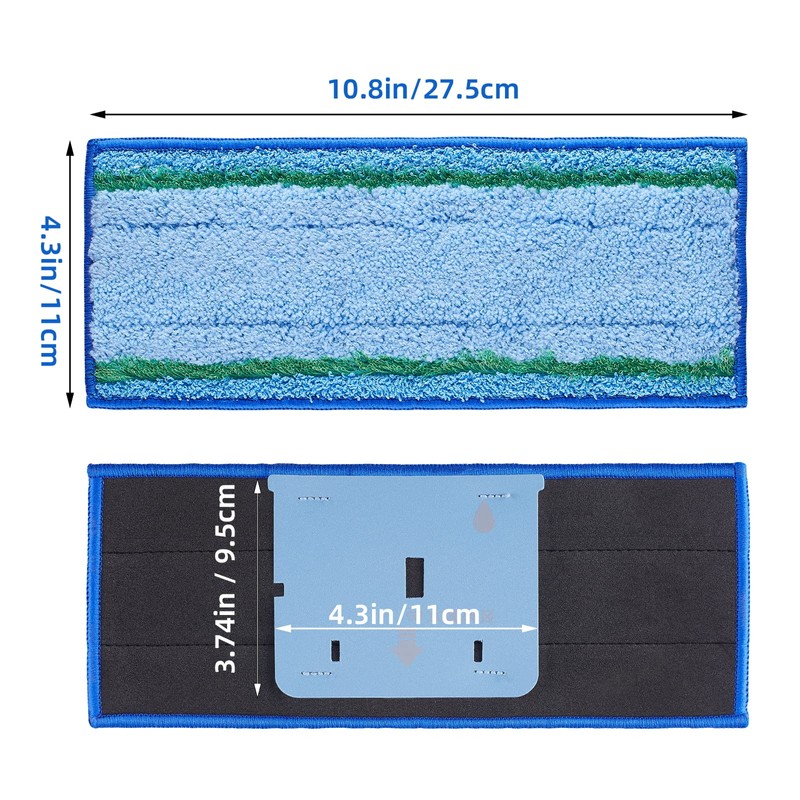 AnDongo 4 Pack Mop Pad for iRobot Braava Jet M6