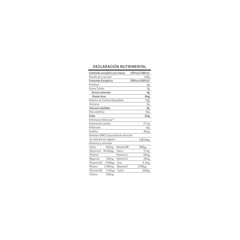 Tree Essentials Suplemento de matcha, Envase con 80 g de