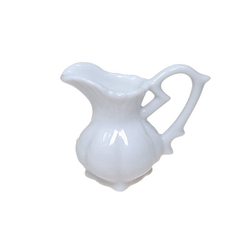 ACSWEBSHOP 5pcs Milk Pitcher Creamer White Commercial Cafe Tableware Afternoon