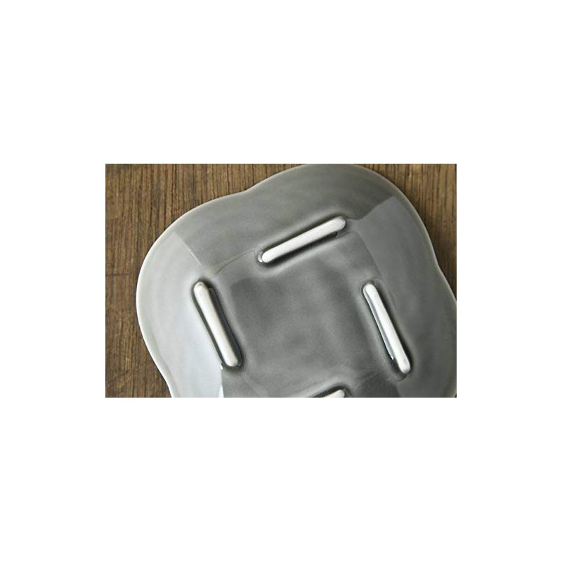 Yamani 52190625 Small Plate, Black, 9 Ties