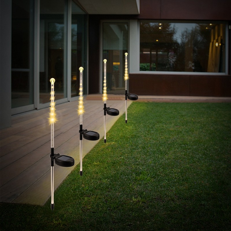 2PCS Solar Power Lights 25LED Spike Light for Outdoor Lawn