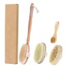 Cepillo Corporal Exfoliante Cuerpo Piel Circulacion Kit 4pcs