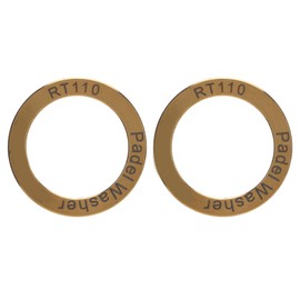 Hominas Bicycle Pedal Washers, Pack of 2 Bike Pedal Washers Titanium Alloy Road Bike Pedal Washers Bicycle Pedal Seal (Gold)