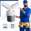 Dishwasher and Washing Machine Drain Adapter Double Connection Y with