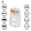 Conectores Rj45 Cat 6, Paquete De 100 Piezas Cable Red