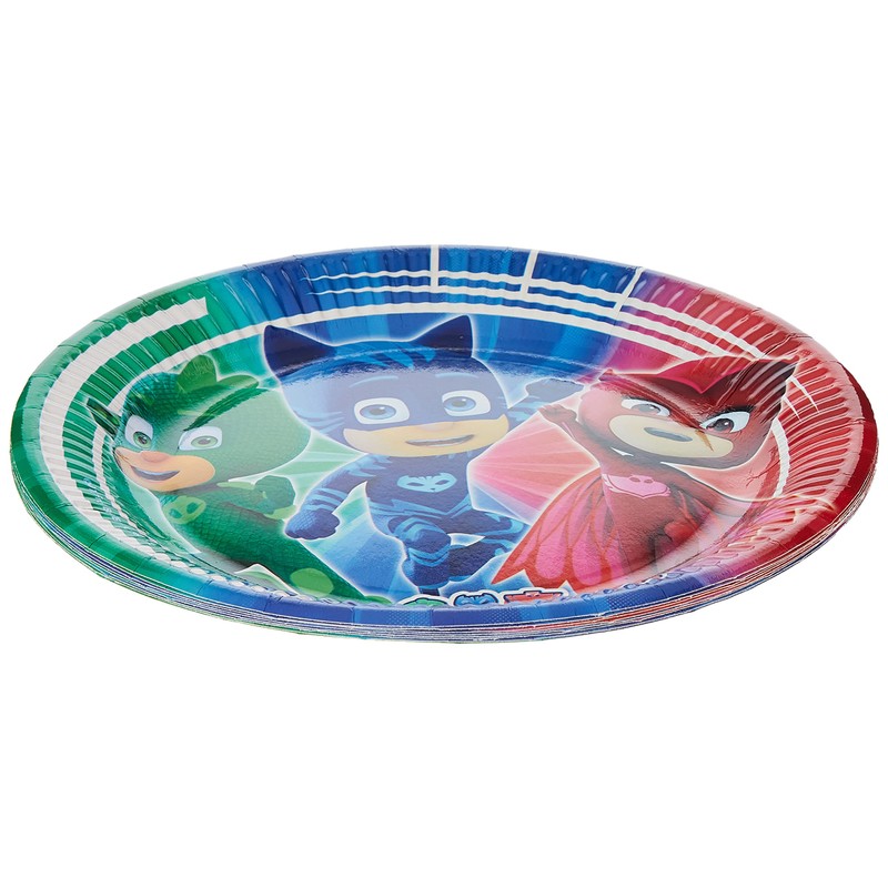 Procos 88630 - Teller PJ Masks, 8 Stück, Durchmesser 23