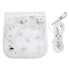 Estuche para cámara instantánea, funda protectora para cámara de PVC Bolso transparente de concha de honda Daisy con correa para el hombro
