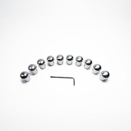 10pc Tuning Fork Boot Set with Attenuator Beads - Enhanced Sound Healing & Biofield Harmonization Accessories for Chakra Balancing - Silver Color