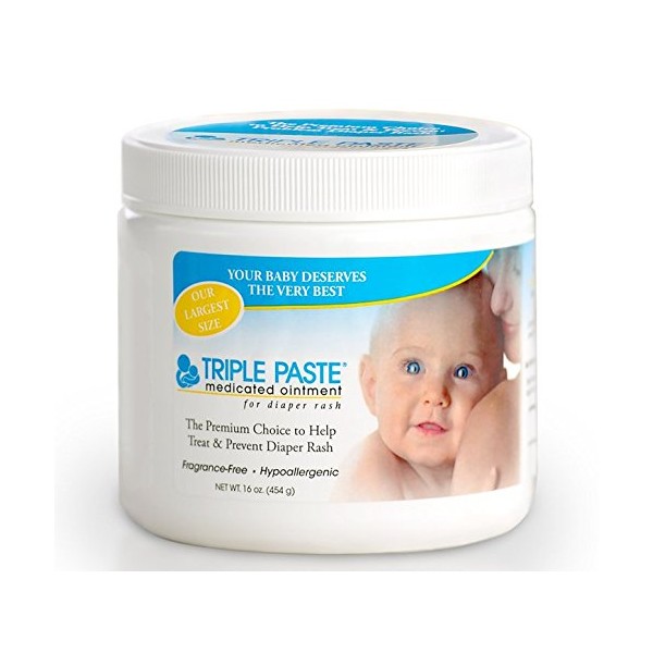 Triple Paste Medicated Ointment for Diaper Rash, 16 Ounce