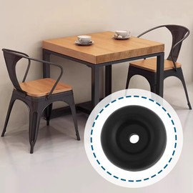 The Lord of the Tools 4Pcs Rubber Shock-Absorbing Feet Pads Large Cushioning Foot Pads for Sofa Chair Table Bed Foot Washing Machine 64x27.5x28.5mm Black