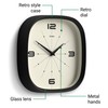 JONES CLOCKS® Pulsar Wall Clock | Retro Rounded Square Clock