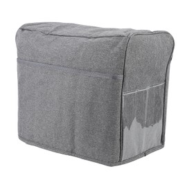 Sewing Machine Dust Cover 3 Layer Foldable Polyester Sewing Machine Protective Cover for Most Standard Sewing Machine Grey