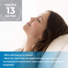 SpiroPure 19x24x1 MERV 13 Pleated Filter Air Filters - Made in USA (6 Pack)