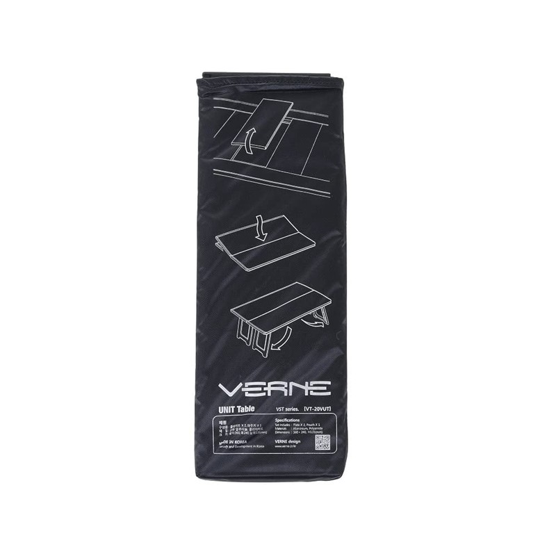 Verne Compact Table, UNIT Table, VR-VT-20VUT (Black/FF)