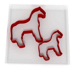 Horse Set of 2 Value Cookie/Fondant Cutters Pair 5CM + 8CM