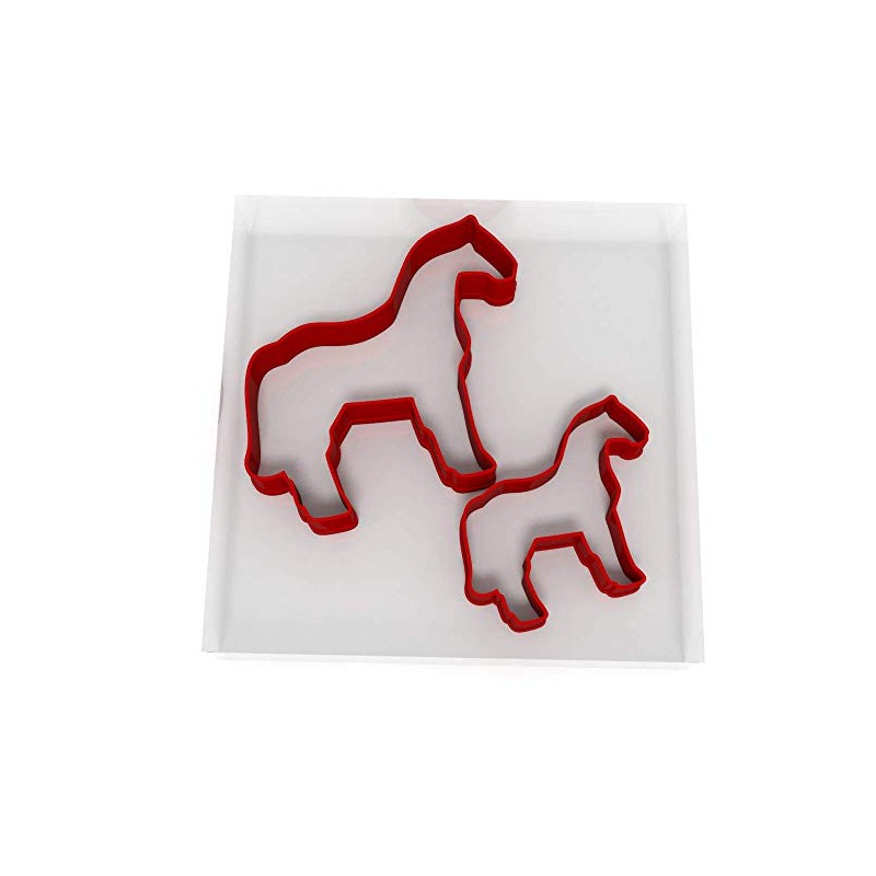 Horse Set of 2 Value Cookie/Fondant Cutters Pair 5CM +