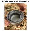 4pcs Lightweight Stackable Bowl Portable Single Layer Dinner Fruit Bowl