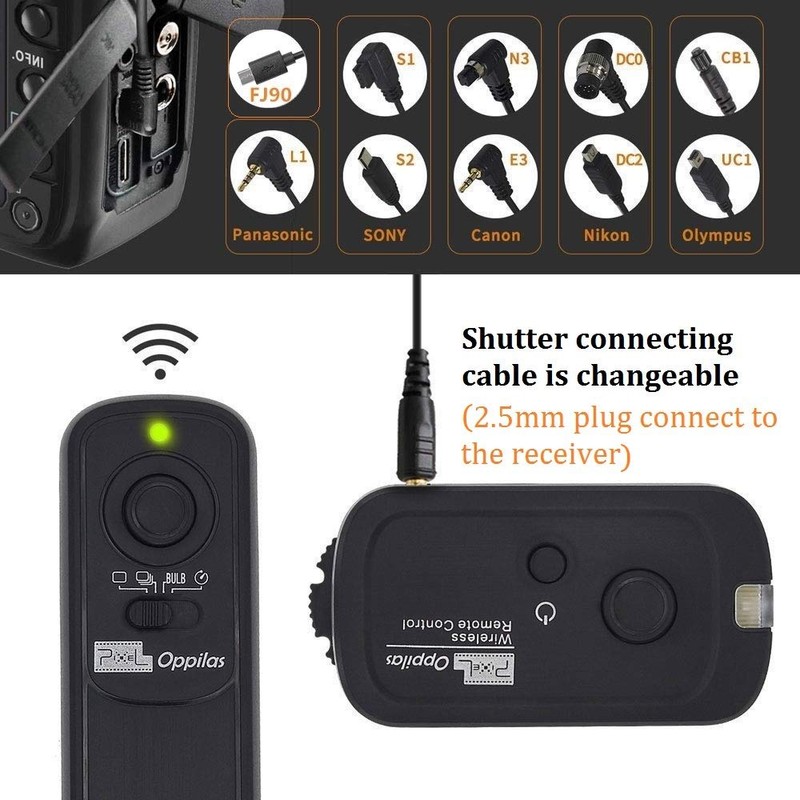 Pixel Wireless Remote Shutter Release RW/E3 Shutter Release Remote Control