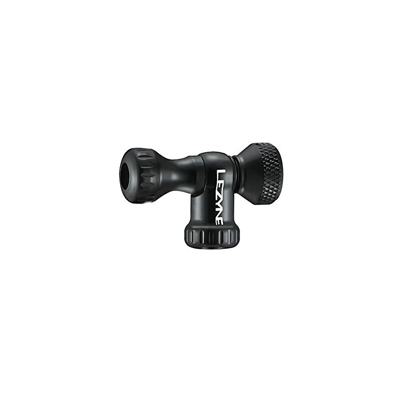 Lezyne Control Drive CNC CO2 Pump Head Black Glossy Co2