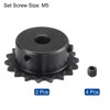 sourcing map #25 Chain Roll Gear 8 mm Bore 1/4