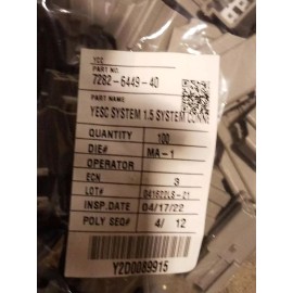 Yazaki 100 Count Yazaki Connectors 7282644940 7282-6449-40 CONN 4P YESC KAIZEN LT GRY