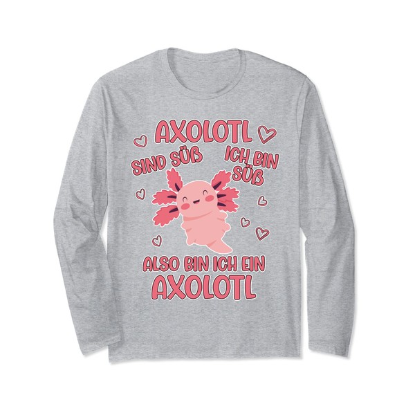 Axolotl Sind Sweet, Cute Axolotl for Children, Axolotl Long-Sleeved Shirt,