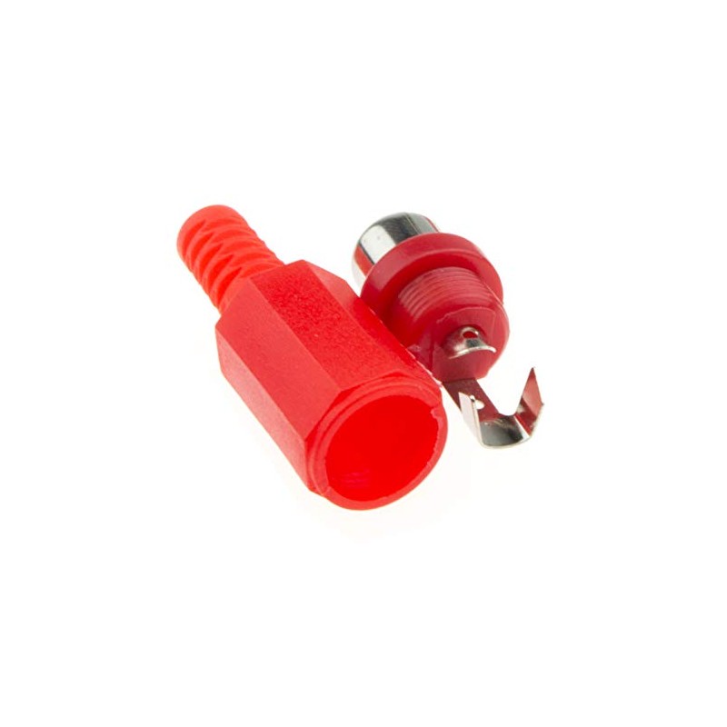 kenable Phono RCA Female Socket Solder Termination Red [10 Pack]