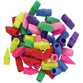 10Pcs Painting Classroom Pencil Erasers Top Caps Eraser Toppers Student Correction Supplies for Kids