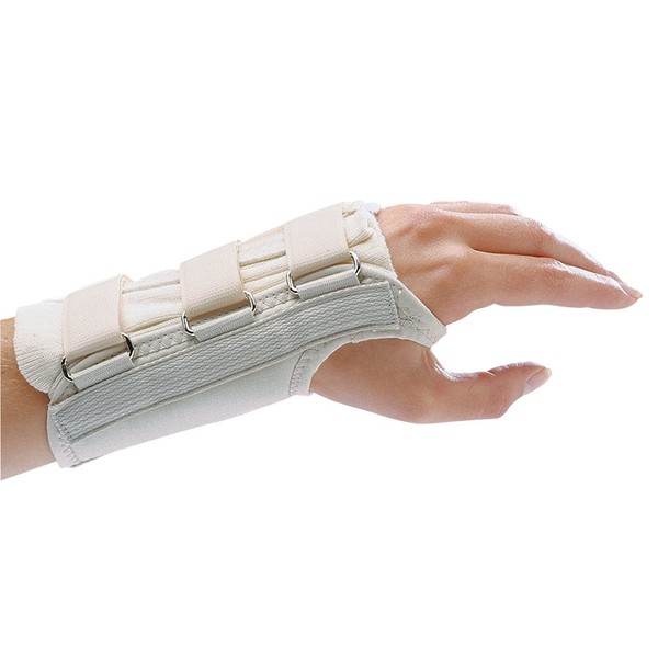 Rolyan 79293 D-Ring Left Wrist Brace, Size X-Small, Fits Wrists up to 5.75", 6.25" Regular Length Support